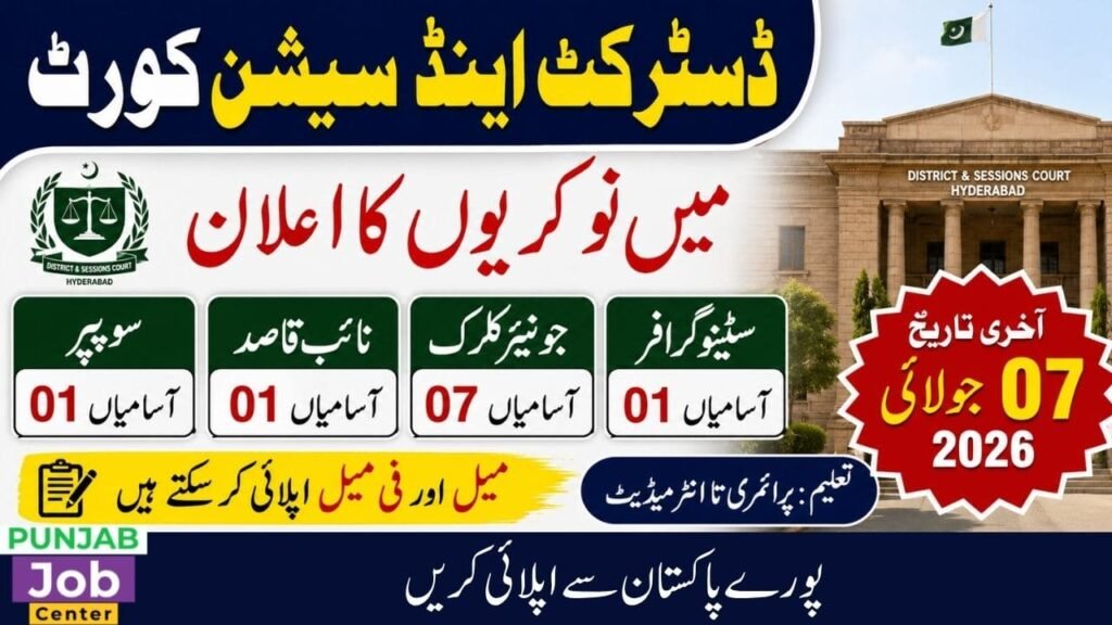 District and Sessions Court Hyderabad Jobs 2026