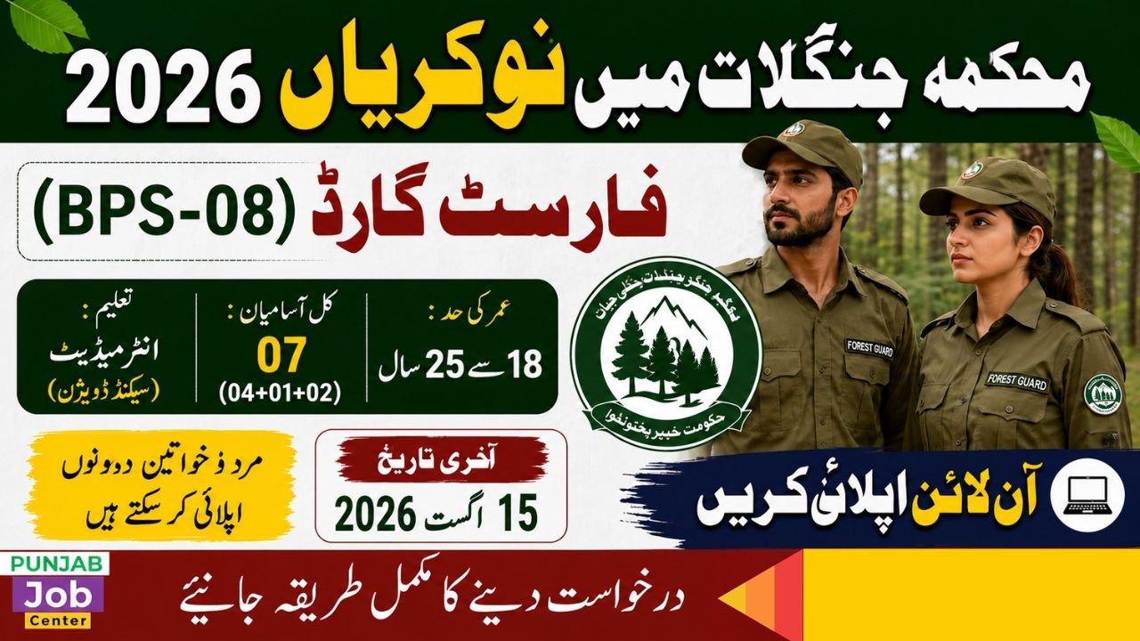 Forest Guard Jobs 2026 in KPK