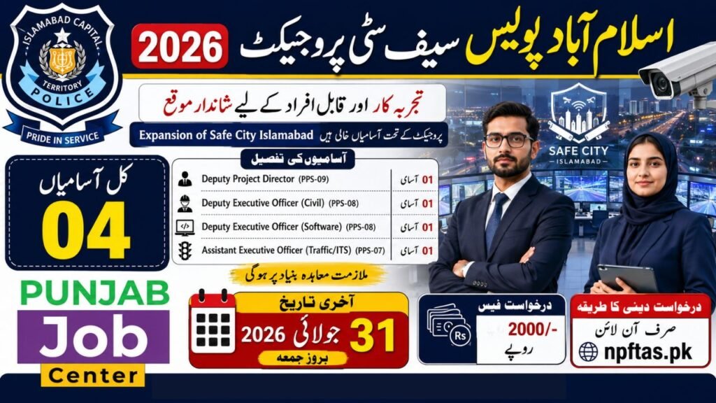 Islamabad Capital Territory Police Jobs 2026