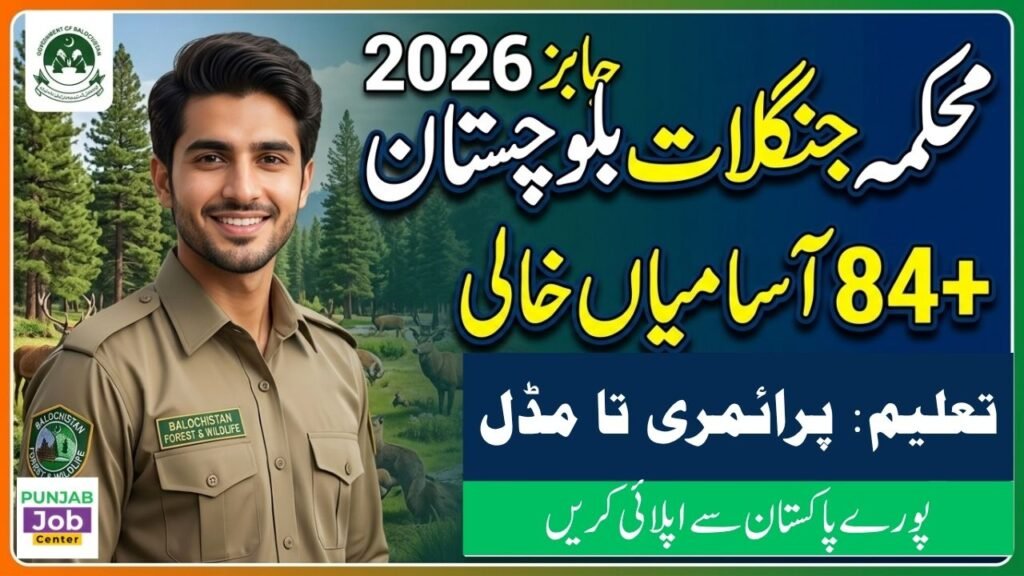 Balochistan Forest and Wildlife Department Jobs 2026