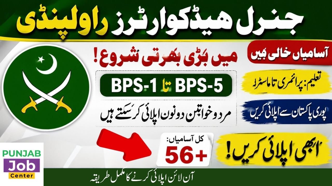 GHQ Rawalpindi Jobs 2026