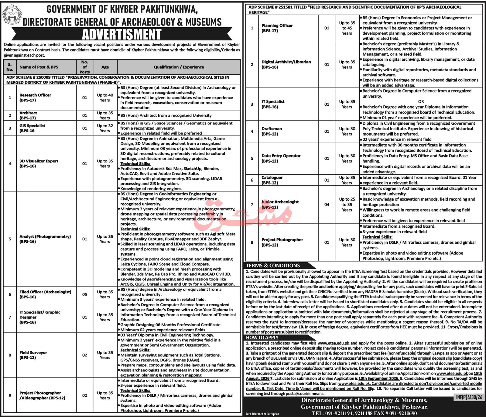 Archaeology and Museums Jobs 2026